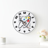 Farbpalettenuhr Große Wanduhr (Zuhause)