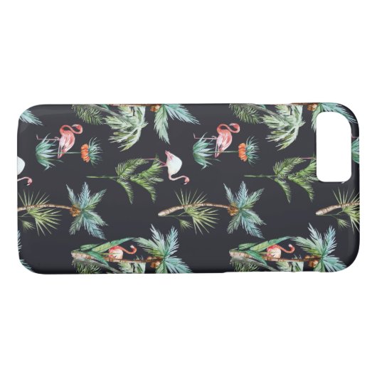 Farbpalmenmuster Case-Mate iPhone Hülle (Rückseite (Horizontal))