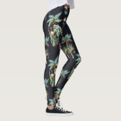 Farbpalmenmuster Leggings (Rechts)