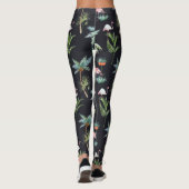 Farbpalmenmuster Leggings (Rückseite)