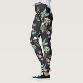 Farbpalmenmuster Leggings (Links)