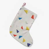 Farbpapiere auf weißer Oberfläche Kleiner Weihnachtsstrumpf (Vorderansicht (hängend))