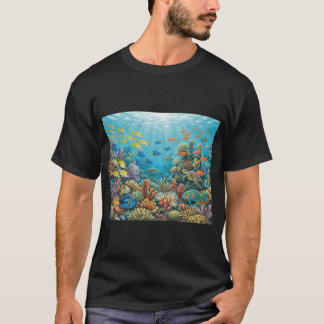 Farbparadies der Riff-Fische T-Shirt