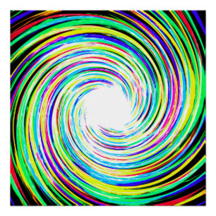 Farbparkplatz Swirl Perfektes Poster