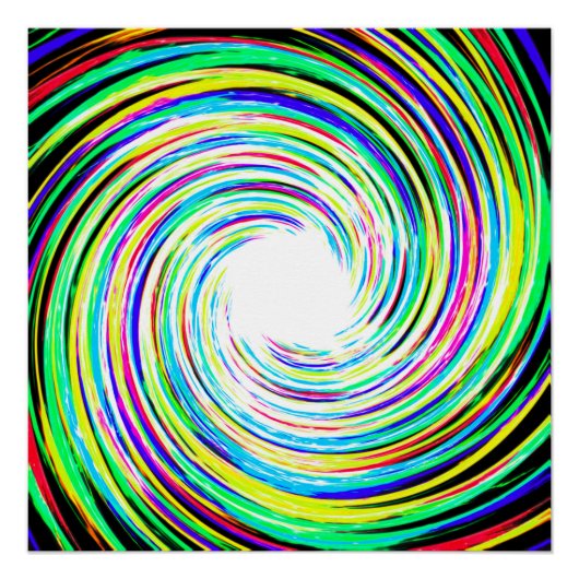 Farbparkplatz Swirl Perfektes Poster (Vorderseite)