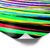 Farbparkplatz Swirl Perfektes Poster (Ecke)