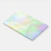 Farbpastellfarben, abstrakter Farbverlauf, Monogra Post-it Klebezettel (angewinkelt)