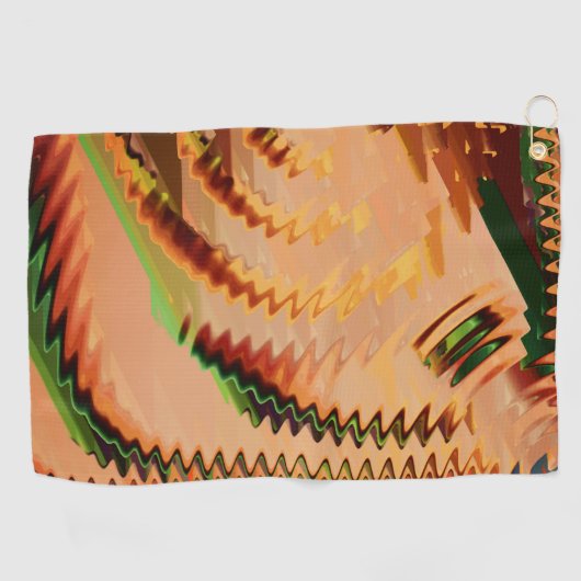 Farbpause mit Zack- oder Welleneffekthandtuch Golfhandtuch (Horizontal)