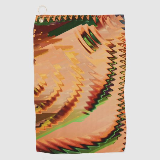 Farbpause mit Zack- oder Welleneffekthandtuch Golfhandtuch (Vorderseite)