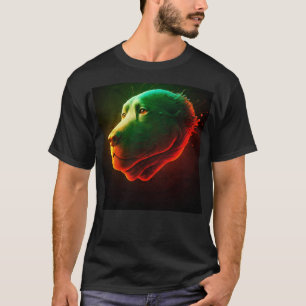 Farbpaws: Einzigartiger und trendiger mehrfarbiger T-Shirt