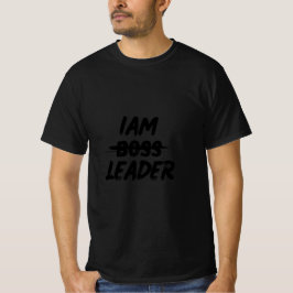 Farbpersonalisierungs-Hemd "Iam Leader not boss" T-Shirt