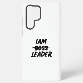 Farbpersonalisierungskoffer "Iam Leader not boss" Samsung Galaxy Hülle