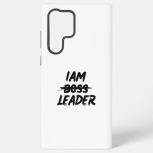 Farbpersonalisierungskoffer "Iam Leader not boss" Samsung Galaxy Hülle
