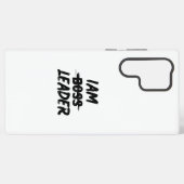Farbpersonalisierungskoffer "Iam Leader not boss" Samsung Galaxy Hülle (Rückseite (Horizontal))