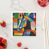 Farbpferd Serviette (Beispiel)