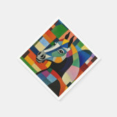 Farbpferd Serviette (Ecke)