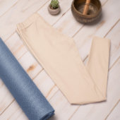 Farbpfirsiche Trend im Herbst Solid Leggings