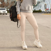 Farbpfirsiche Trend im Herbst Solid Leggings