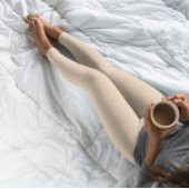 Farbpfirsiche Trend im Herbst Solid Leggings