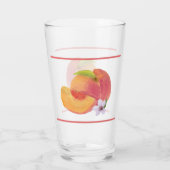 Farbpfirsichglas-Cup Glas (Rückseite)