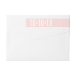 Farbpinke Save the Date, Adressenkennzeichnung