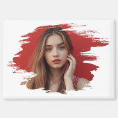 Farbpinsel-Foto  Magnet (Vorderseite)