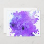Farbpinsel - Lila Postkarte (Vorne/Hinten)