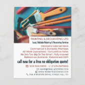 Farbpinsel, Maler- und Dekoratorwerbung Flyer (Vorne)