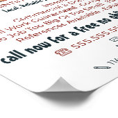 Farbpinsel, Maler- und Dekoratorwerbung Poster (Ecke)