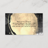 Farbpinsel | Moderne Kunst Visitenkarte (Rückseite)