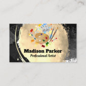 Farbpinsel | Moderne Kunst Visitenkarte (Vorderseite)