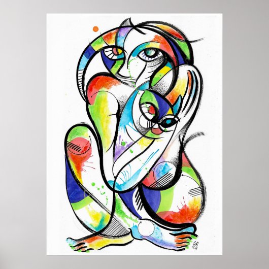 Farbpinsel Poster (Vorne)