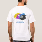 Farbpinsel T-Shirt (Rückseite)