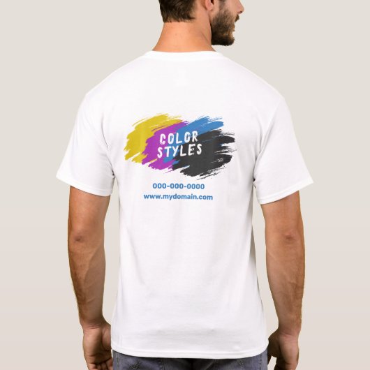 Farbpinsel T-Shirt (Rückseite)