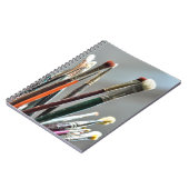 Farbpinsel trocknen im Sonnenlicht Notizblock (Linke Seite)