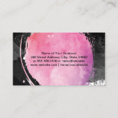 Farbpinsel | Wasserfarbe Visitenkarte (Rückseite)