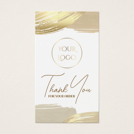 Farbpinselstriche aus Gold (Vorderseite)