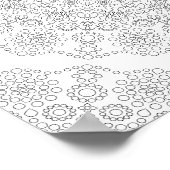 Farbplakat - Dotmuster Poster (Ecke)