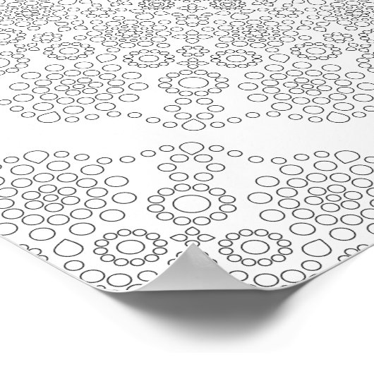 Farbplakat - Dotmuster Poster (Ecke)