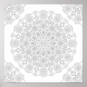 Farbplakat - Dotmuster Poster (Vorne)