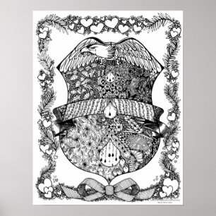 Farbplakat "In the Line of Duty" Poster