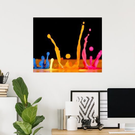 Farbplashs Poster (Heimbüro)