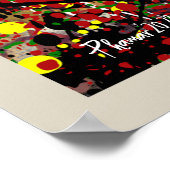 Farbplatsch Poster (Ecke)