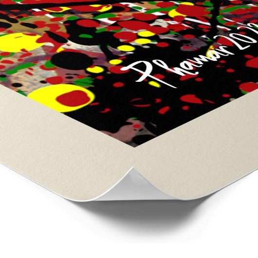 Farbplatsch Poster (Ecke)