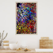 Farbplatsch Poster (Küche)