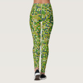 Farbpolka-Dots-Muster #19 Leggings (Rückseite)