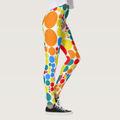 Farbpolka-Dots-Muster #20 Leggings (Rechts)
