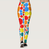 Farbpolka-Dots-Muster #20 Leggings (Rückseite)