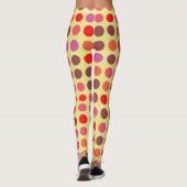 Farbpolka-Dots-Muster #21 Leggings (Rückseite)