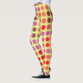 Farbpolka-Dots-Muster #21 Leggings (Links)